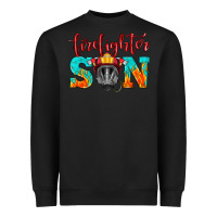 Black firefighter son boy Heavyweight Sweatshirt - HRA Design Shop