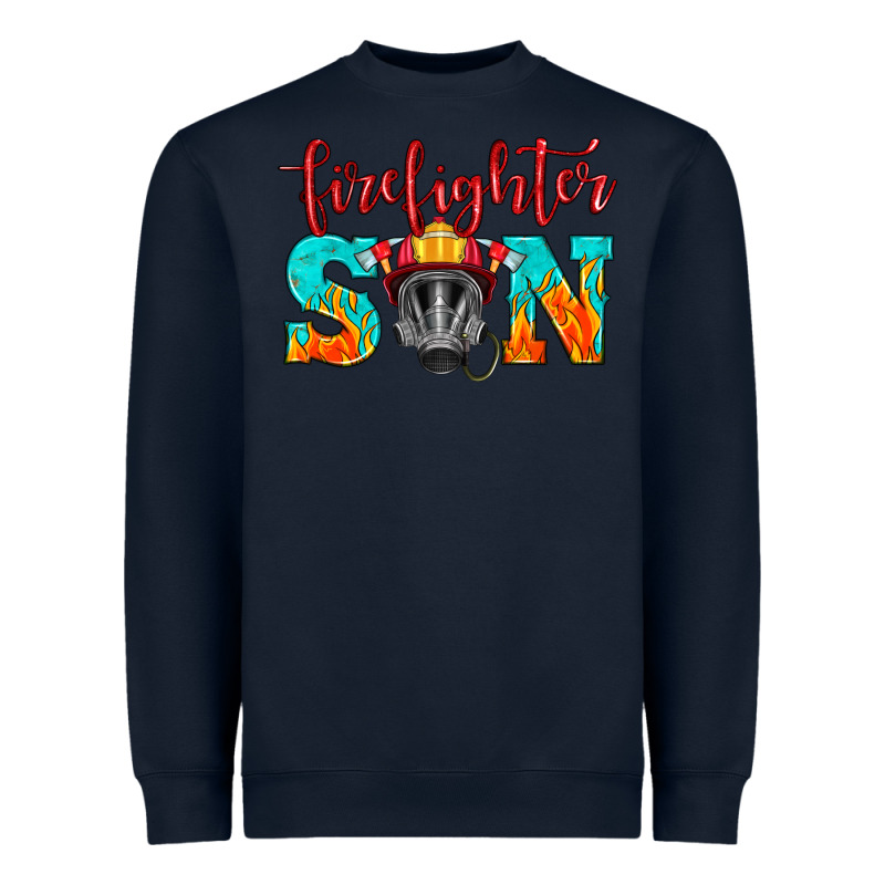 Firefighter Son Boy Heavyweight Sweatshirt by HRA Design Shop | Teevron
