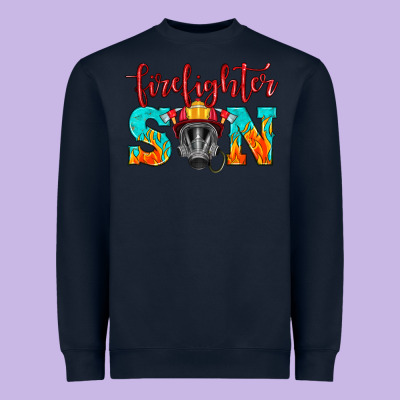 Firefighter Son Boy Heavyweight Sweatshirt Designed By Hra Design Shop