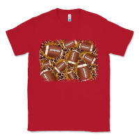 Red american football background Classic Tee - JahusDesignShop