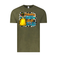 Vintage Olive whiskey bent hell bound Vintage Tee - CowhideDigitalArt