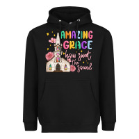 Black amazing grace how sweet the sound Heavyweight Hoodie - MaliasSmallBusiness