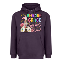 Plum amazing grace how sweet the sound Heavyweight Hoodie - MaliasSmallBusiness