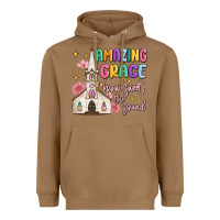 Toasted Coconut amazing grace how sweet the sound Heavyweight Hoodie - MaliasSmallBusiness