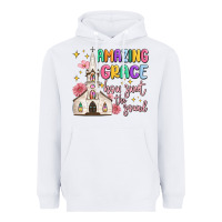 White amazing grace how sweet the sound Heavyweight Hoodie - MaliasSmallBusiness