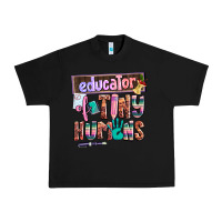 Black educator of tiny humans Urban Heavy Tee - AdoDesignShop