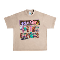 French Oak educator of tiny humans Urban Heavy Tee - AdoDesignShop