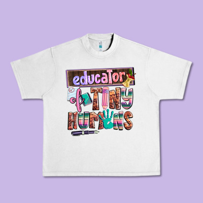 Educator Of Tiny Humans Urban Heavy Tee Designed By Adodesignshop