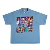 Pebble Blue educator of tiny humans Urban Heavy Tee - AdoDesignShop