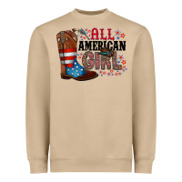 Mushroom all american girl Heavyweight Sweatshirt - RacoonDesign