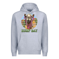 Heather Grey hump day camel Premium Hoodie - BarkalooDesign