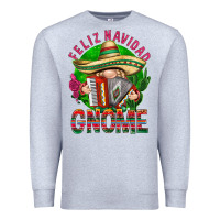 Heather Grey Feliz Navidad gnome Premium Sweatshirt - NancyCooperArtShop