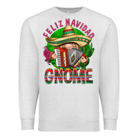 Oatmeal Heather Feliz Navidad gnome Premium Sweatshirt - NancyCooperArtShop