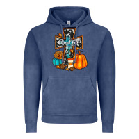 Vintage Denim thankful cross Vintage Hoodie - JahusDesignShop