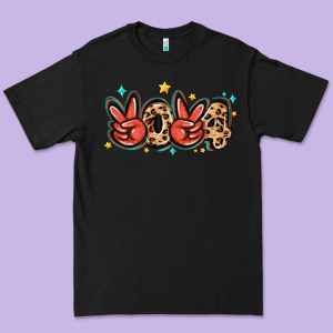 2024 Stars And Leopard Premium Tee Designed By Maliassmallbusiness