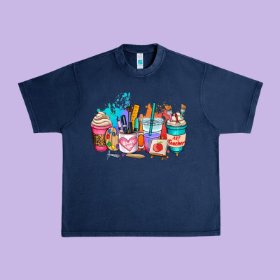 Art Teacher Coffee Cup Urban Heavy Tee Designed By Adodesignshop