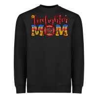 Black firefighter mom Heavyweight Sweatshirt - HRA Design Shop