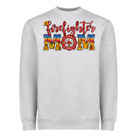 Heather Grey firefighter mom Heavyweight Sweatshirt - HRA Design Shop