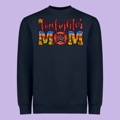 Firefighter Mom Heavyweight Sweatshirt Designed By Hra Design Shop