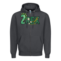 Smoke two rex Zipper Hoodie - MaliasSmallBusiness