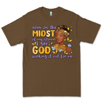 Cacao even in the midst of my storm i see god working it Premium Tee - MaliasSmallBusiness