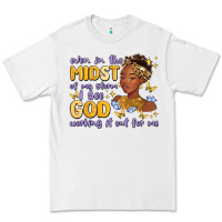 White even in the midst of my storm i see god working it Premium Tee - MaliasSmallBusiness