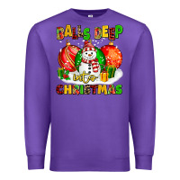 Purple Balls Deep Into Christmas Premium Sweatshirt - MaliasSmallBusiness