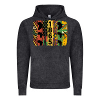 Vintage Black juneteenth brush stroke 2 Vintage Hoodie - HRA Design Shop