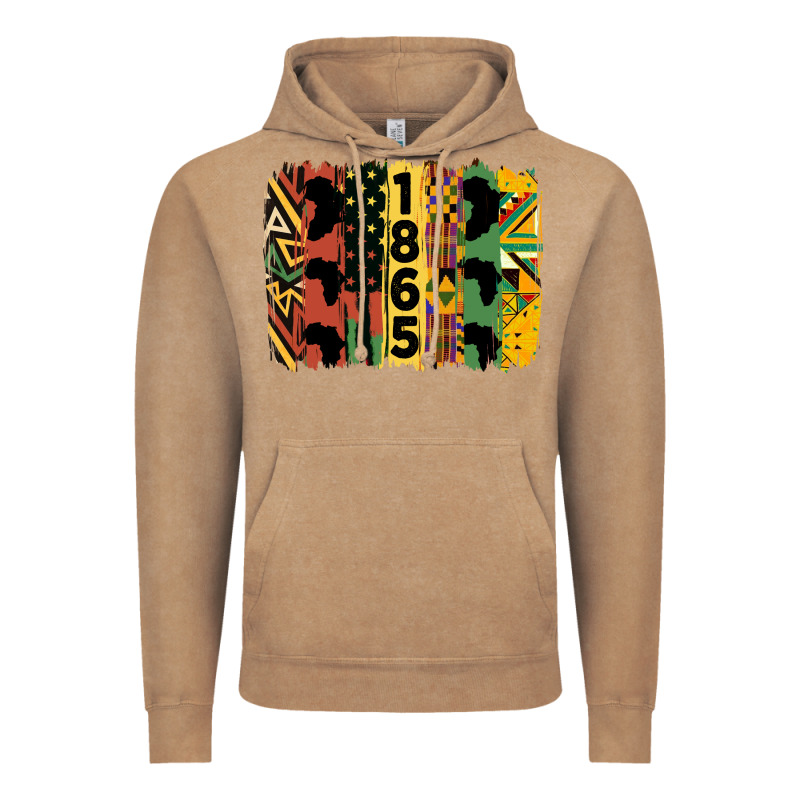 Juneteenth Brush Stroke 2 Vintage Hoodie by HRA Design Shop | Teevron
