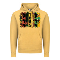 Vintage Mustard juneteenth brush stroke 2 Vintage Hoodie - HRA Design Shop
