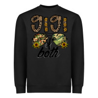 Black gigi of both Heavyweight Sweatshirt - CowhideDigitalArt