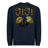 Navy gigi of both Heavyweight Sweatshirt - CowhideDigitalArt
