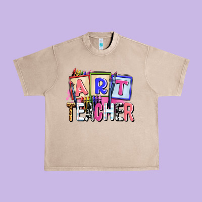 Art Teacher Urban Heavy Tee Designed By Adodesignshop