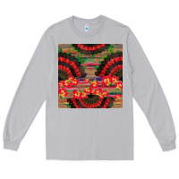 Moon Dust spanish hand fan seamless pattern Long Sleeve Tee - BundleAndBundleShop