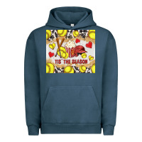 Pigment Midnight Navy tis' the season softball with cowhide tumbler tbs Urban Hoodie - TumblerDesignByShophia