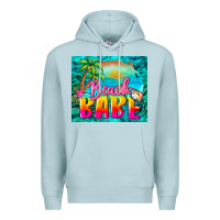 Blue Mist beach babe Premium Hoodie - BarkalooDesign