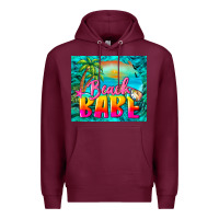 Burgundy beach babe Premium Hoodie - BarkalooDesign