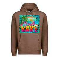 Chestnut beach babe Premium Hoodie - BarkalooDesign