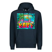 Navy beach babe Premium Hoodie - BarkalooDesign