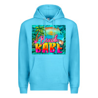 Ocean Blue beach babe Premium Hoodie - BarkalooDesign