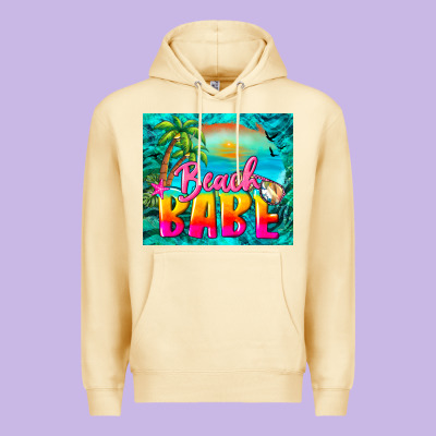 Beach Babe Premium Hoodie Designed By Barkaloodesign