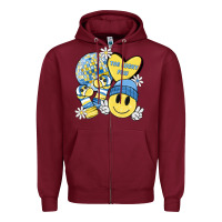 Burgundy the lucky few Zipper Hoodie - MaliasSmallBusiness