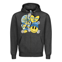 Charcoal Heather the lucky few Zipper Hoodie - MaliasSmallBusiness