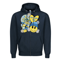 Navy the lucky few Zipper Hoodie - MaliasSmallBusiness