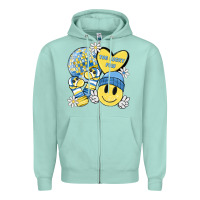Seafoam the lucky few Zipper Hoodie - MaliasSmallBusiness