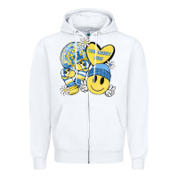 White the lucky few Zipper Hoodie - MaliasSmallBusiness