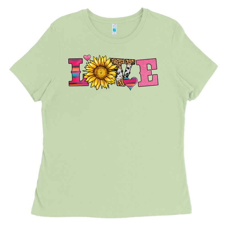 Love Sunflower Valentines Day Ladies Tee by AdoDesignShop | Teevron