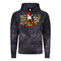 Cloud Black christmas joy cow Vintage Hoodie - CowhideDigitalArt
