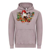 Vintage Zinc christmas joy cow Vintage Hoodie - CowhideDigitalArt