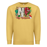 Antique Gold NP Nurse Practitioner Christmas Premium Sweatshirt - MaliasSmallBusiness